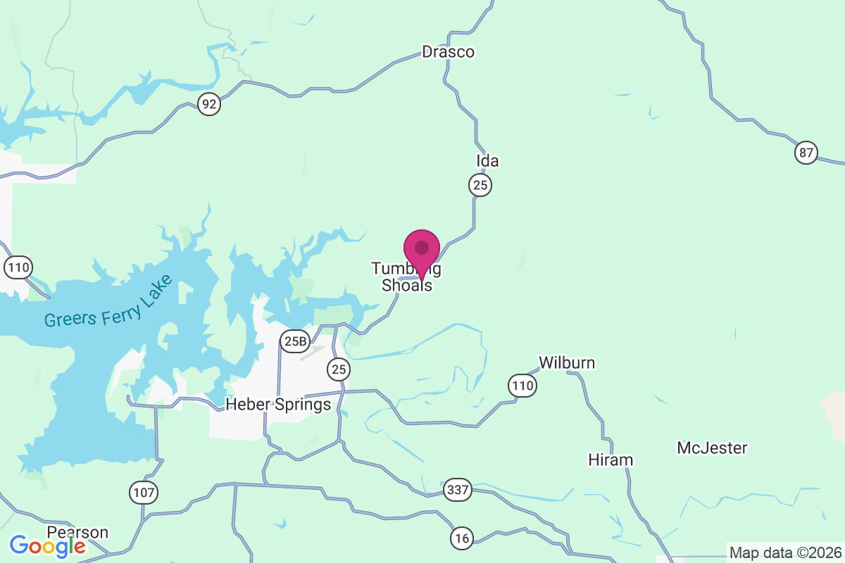 Tumbling Shoals map