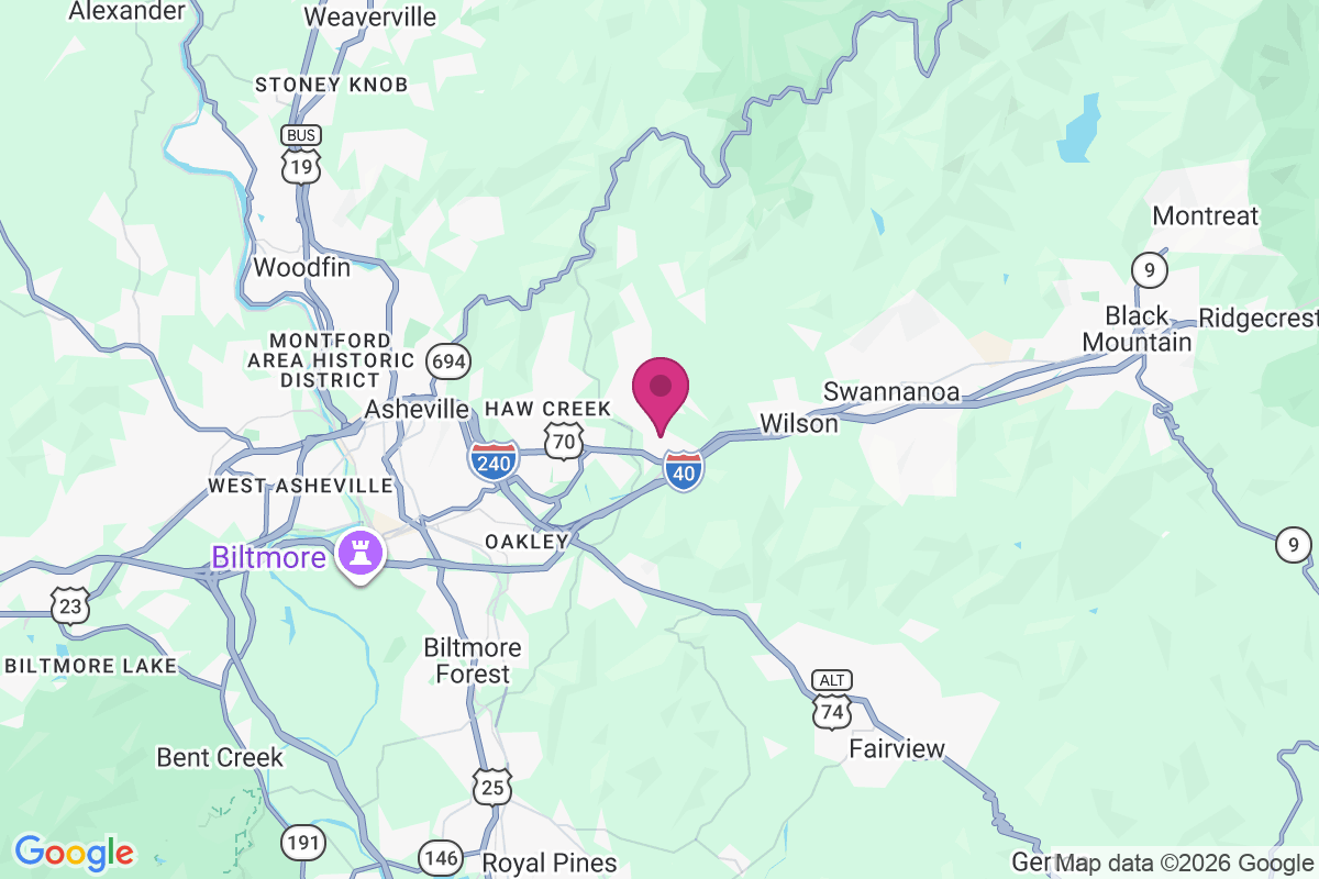 Swannanoa Hills map
