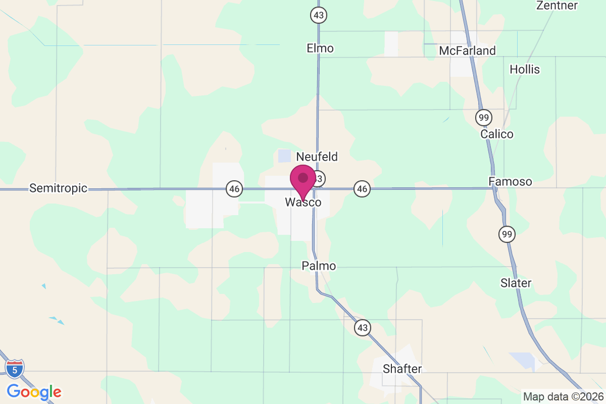 Wasco map