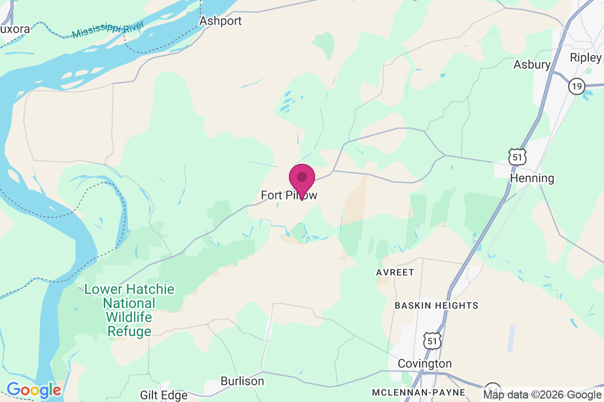 Fort Pillow map