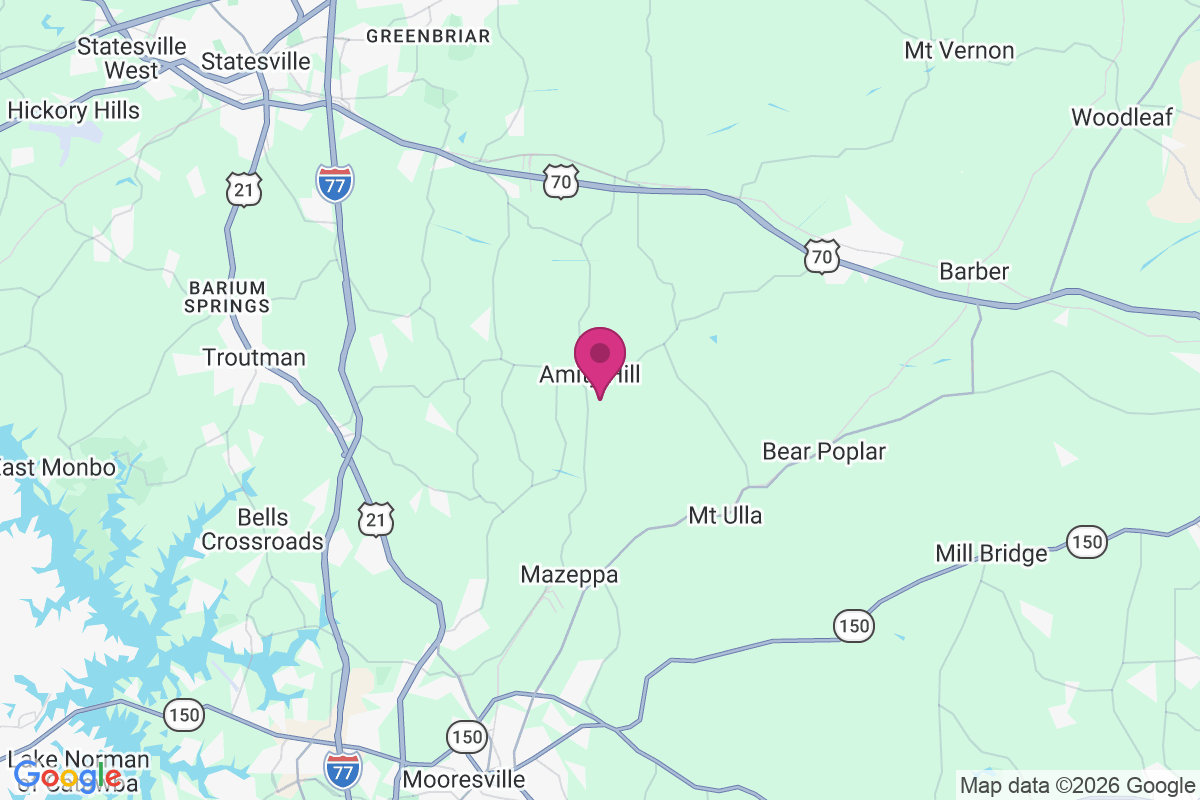 Amity Hill map