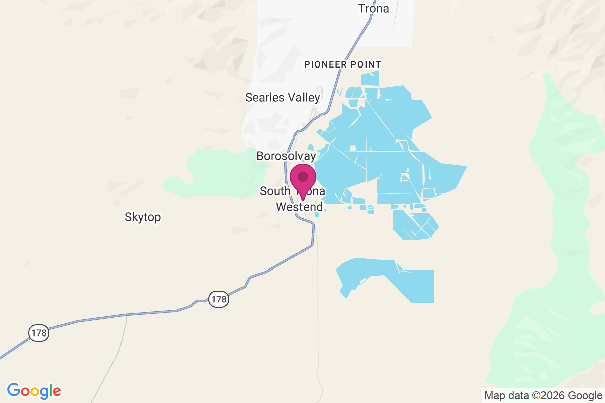 South Trona map