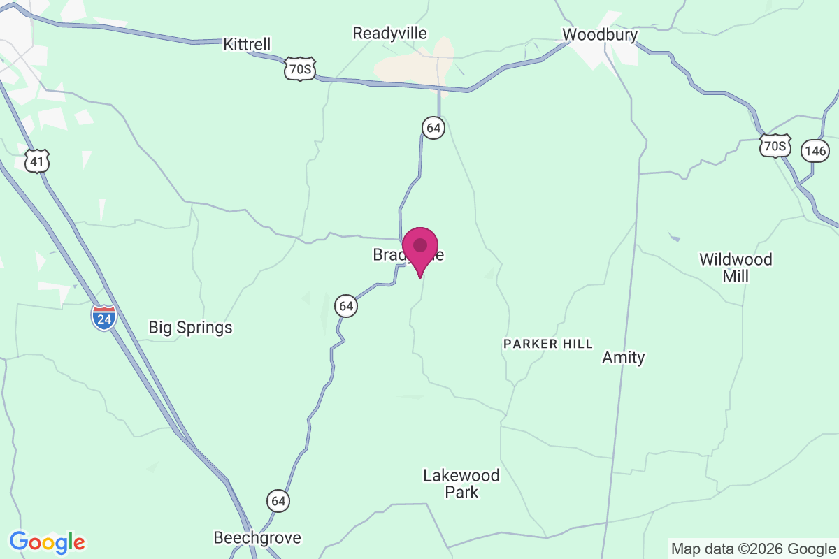 Bradyville map