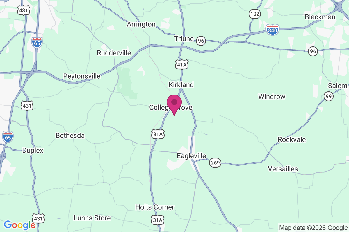 College Grove map