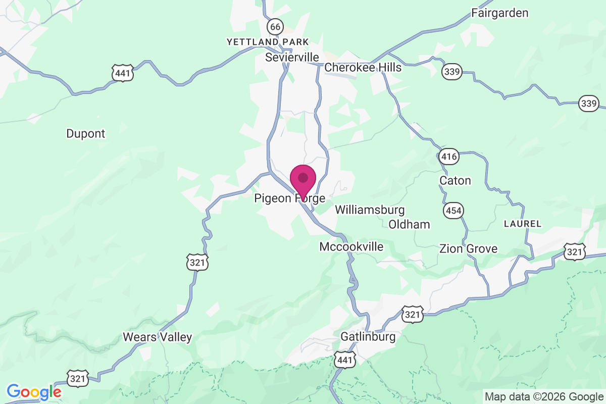 Pigeon Forge map