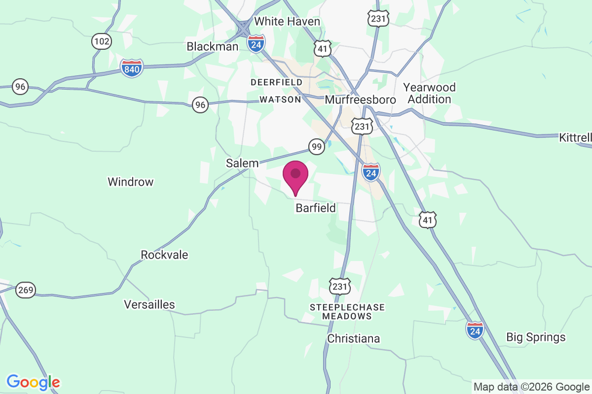 Barfield Meadows map