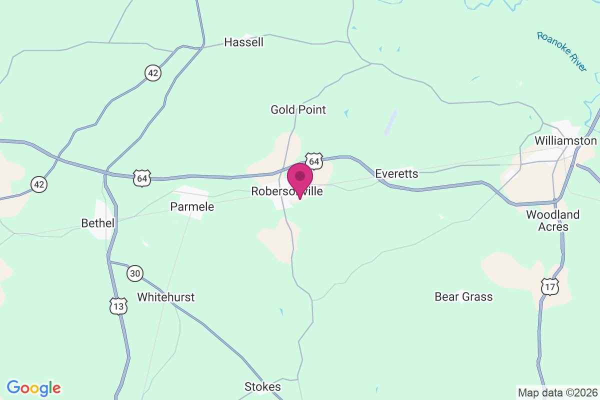 Robersonville map