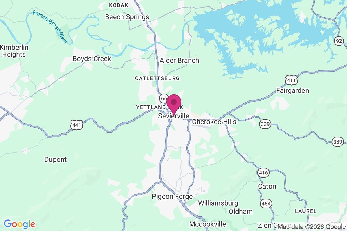 Sevierville map