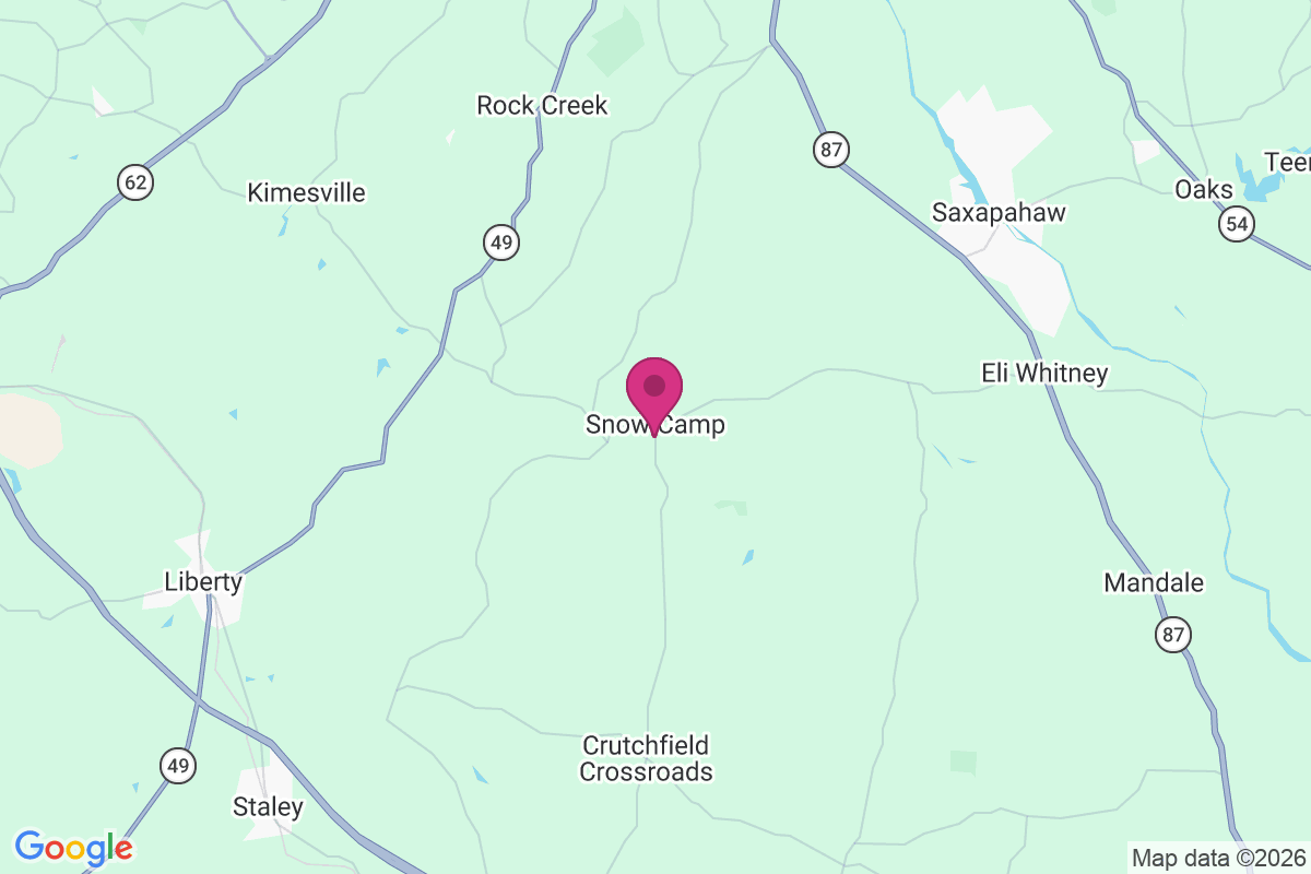 Snow Camp map