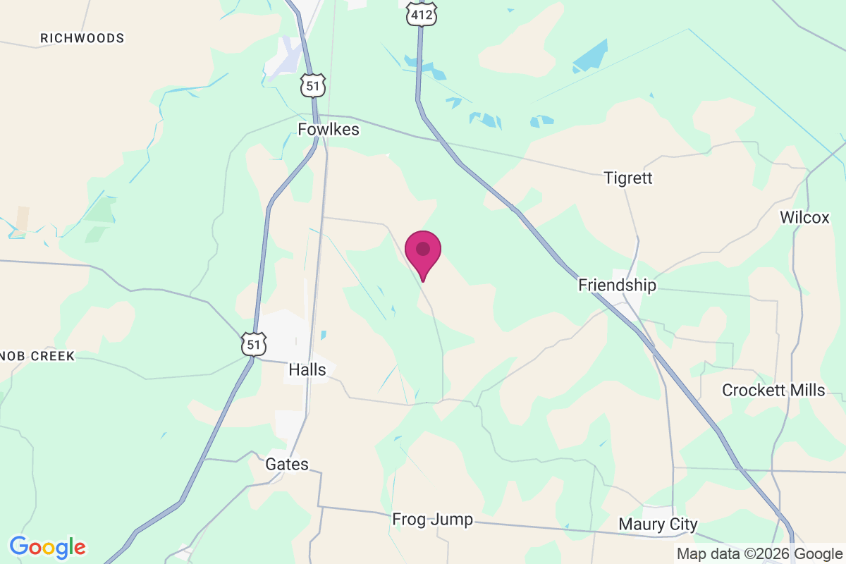 Bruceville map