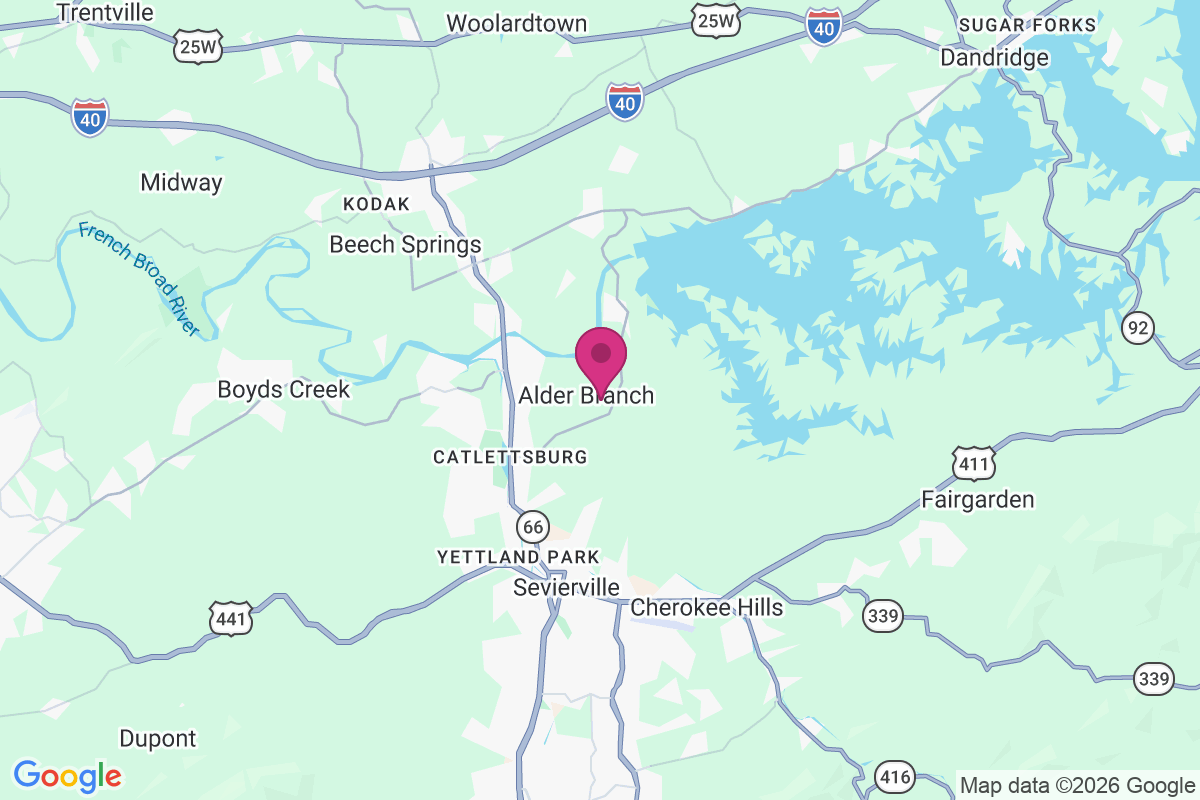 Alder Branch map