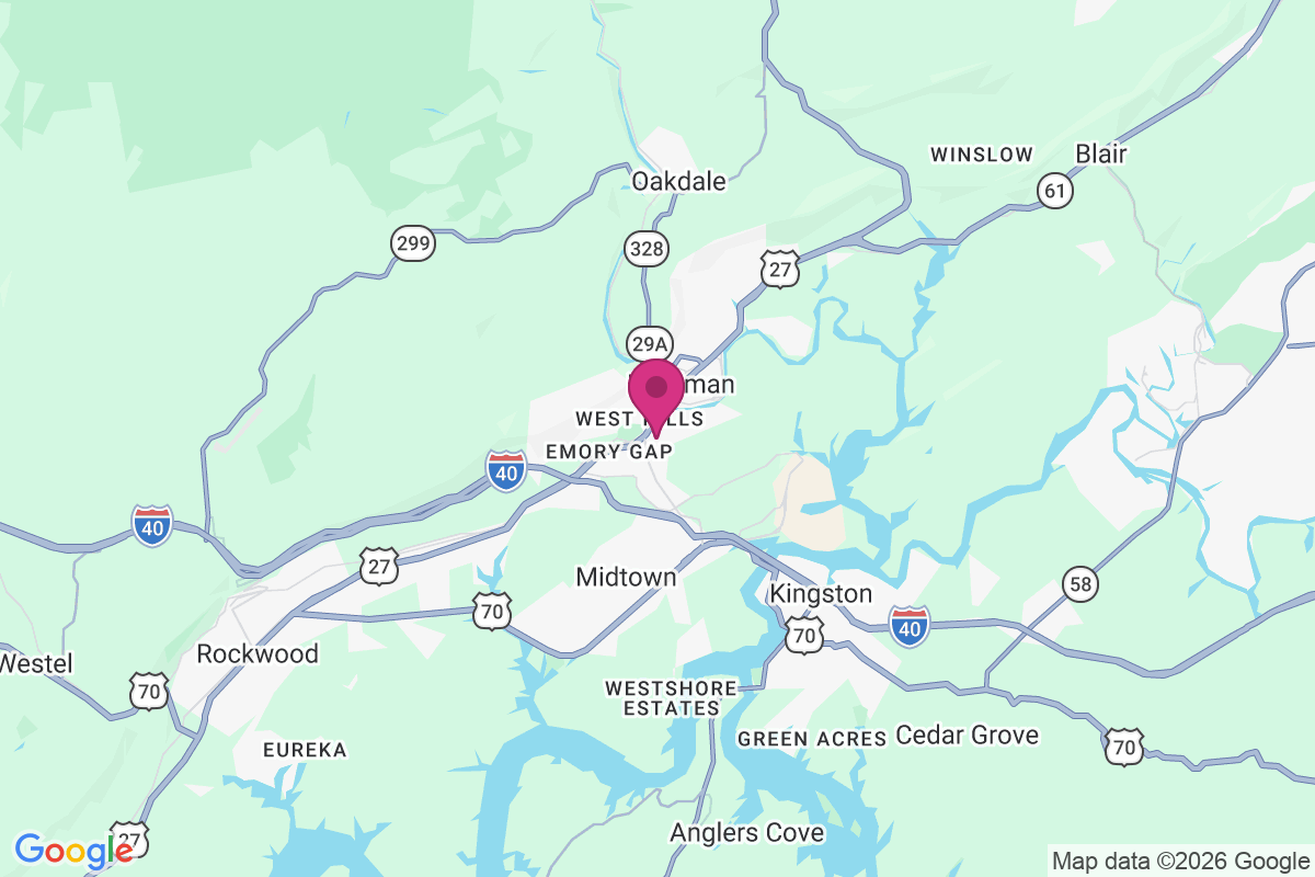 South Harriman map