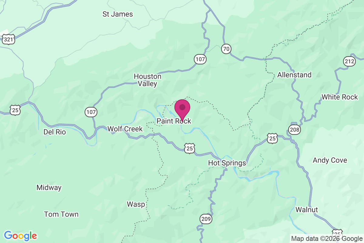 Paint Rock map