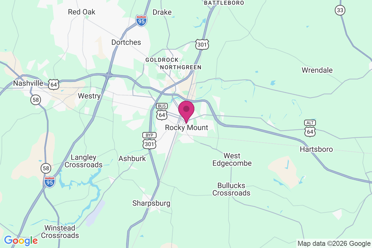 Rocky Mount map
