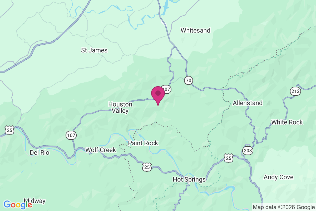 Pine Spring map