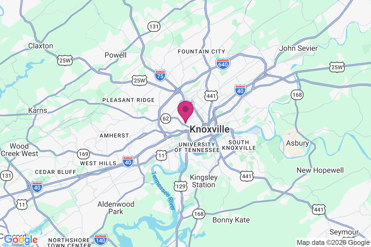 West Knoxville map