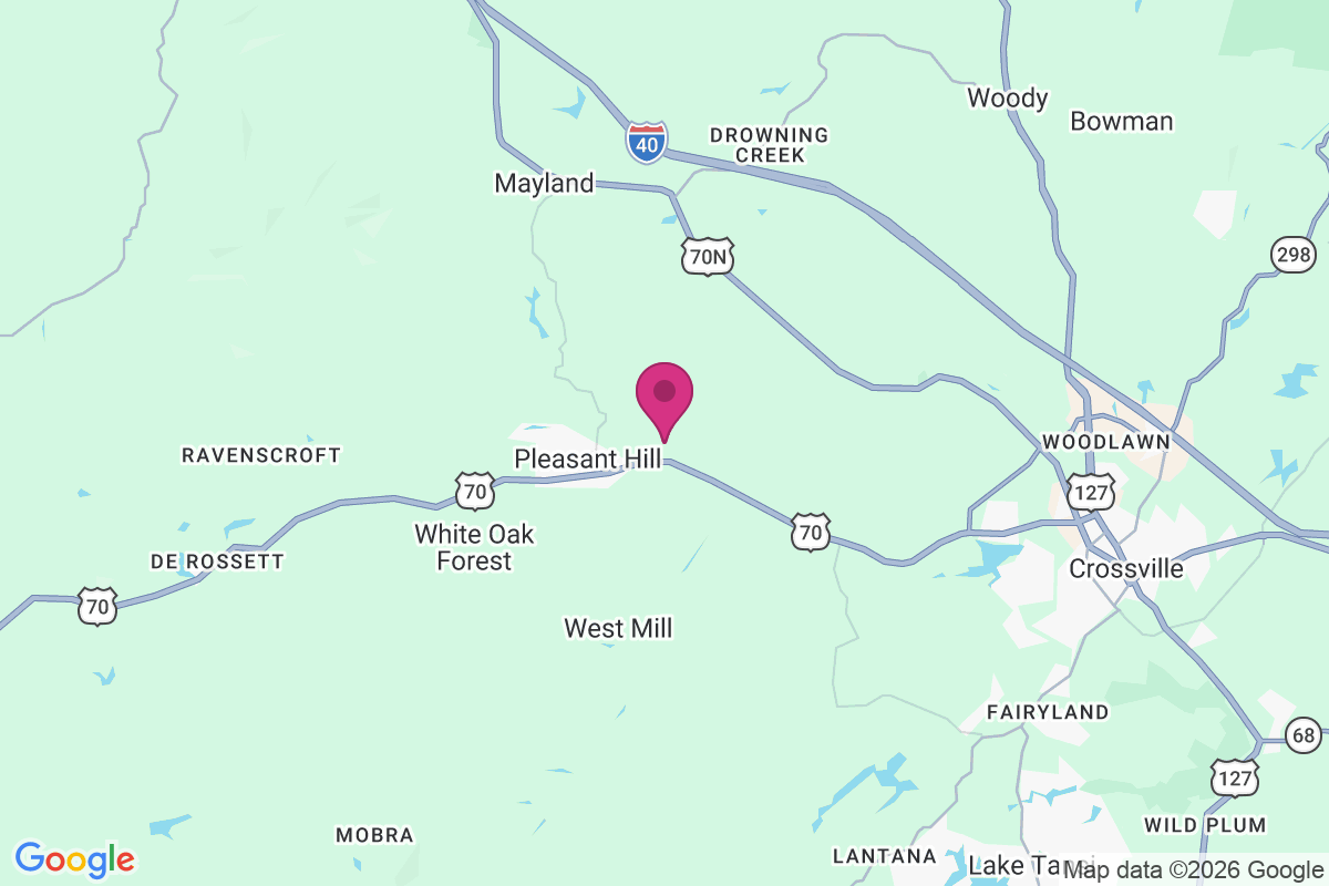 Caney Forks map
