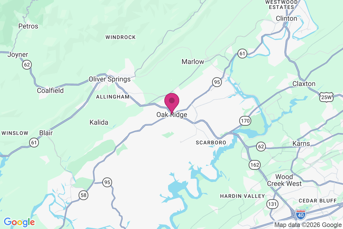 Oak Ridge map