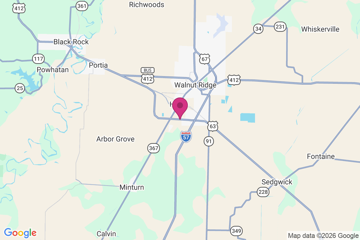 Hoxie map