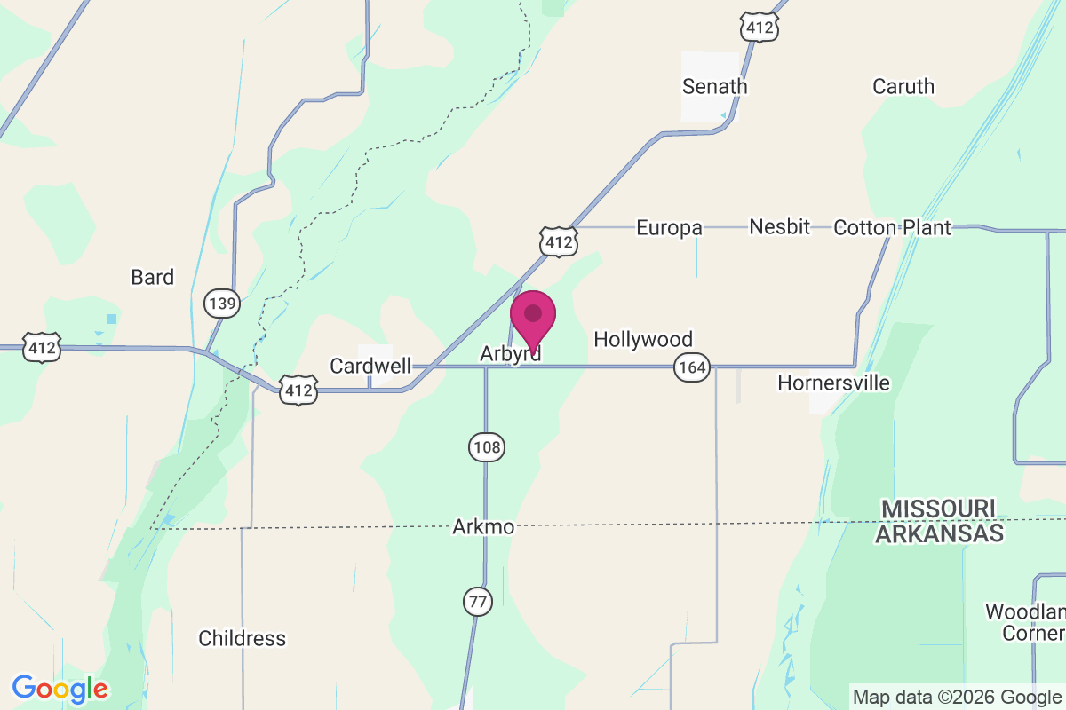 Arbyrd map