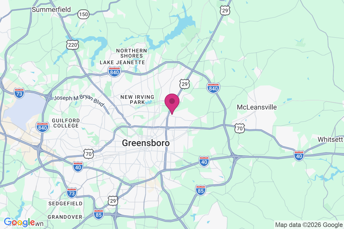 East White Oak map