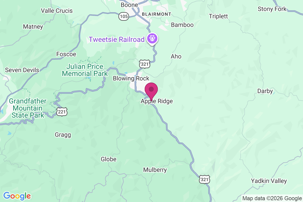 Blowing Rock Estates map