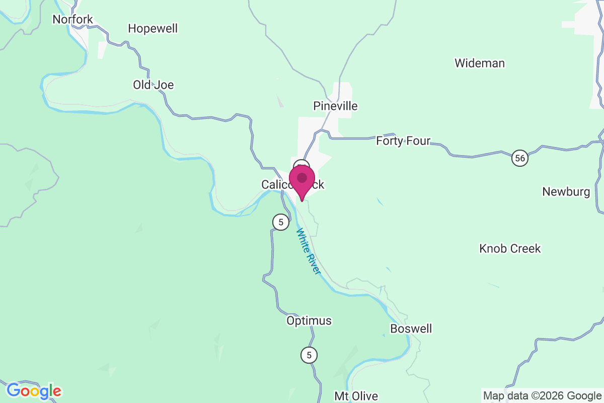 Calico Rock map