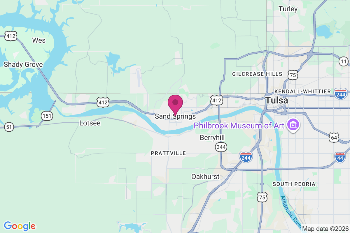 Sand Springs map