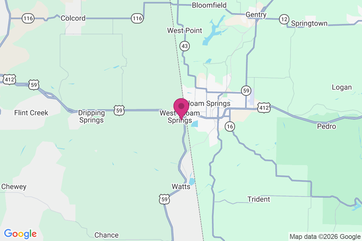 West Siloam Springs map