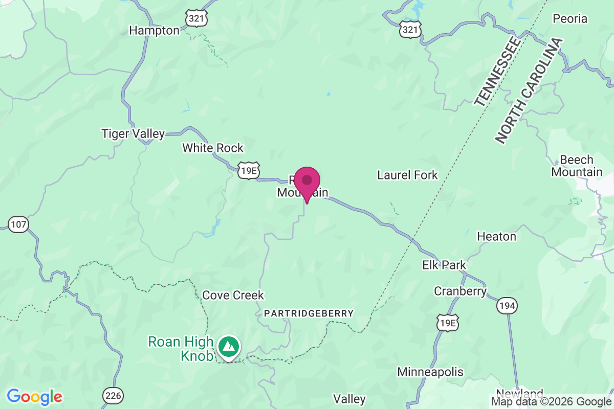 Roan Mountain map