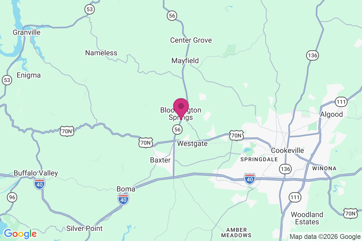 Bloomington Springs map