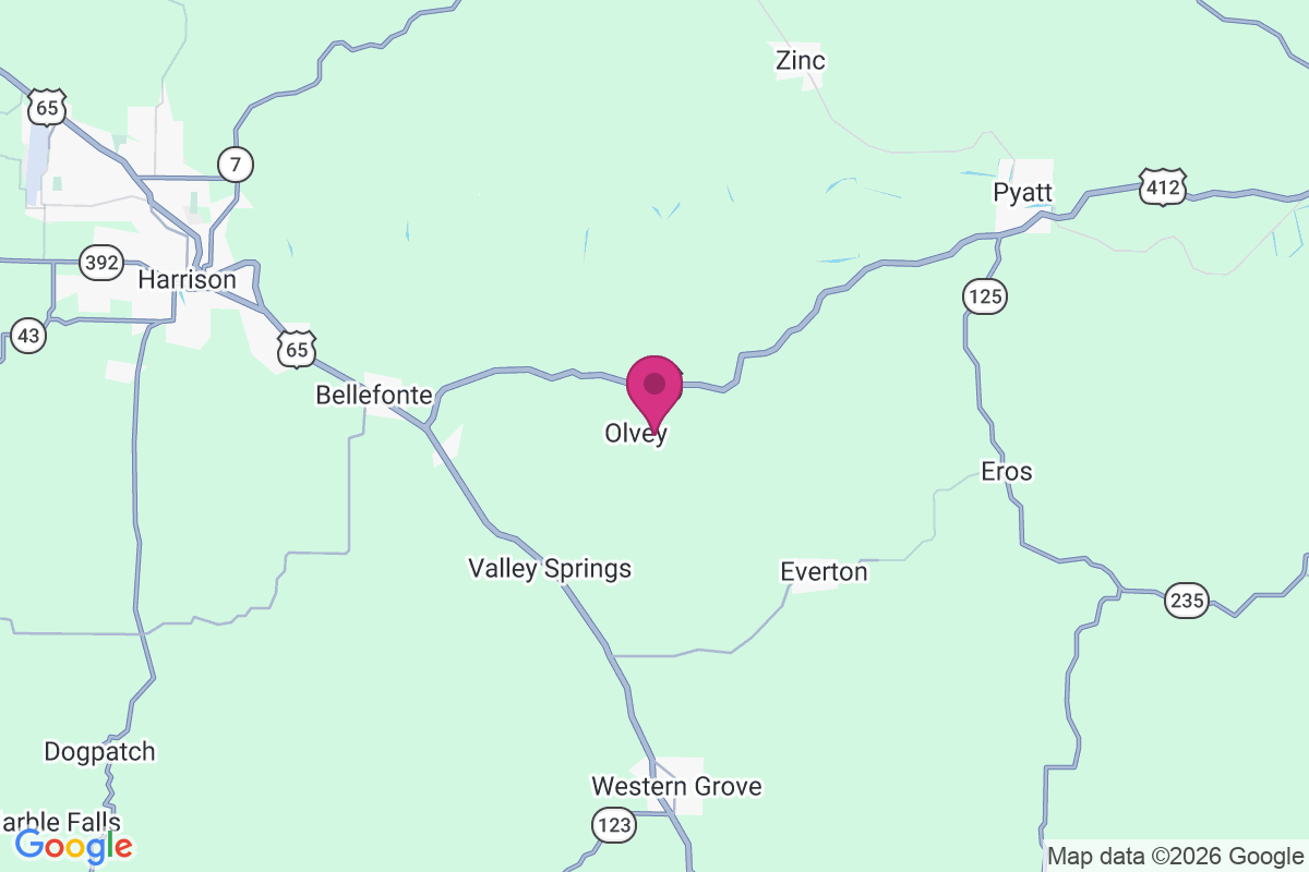 Olvey map