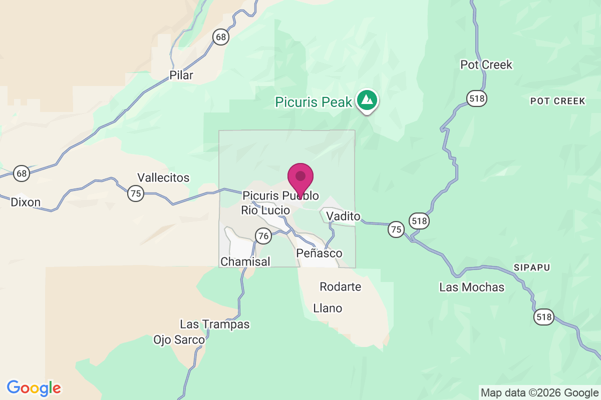 Picuris Pueblo map