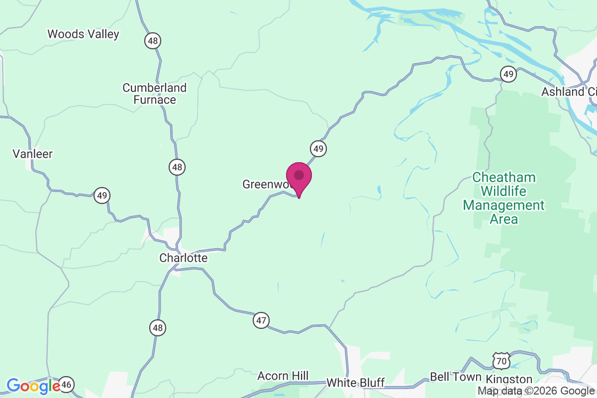 White Oak Flat map
