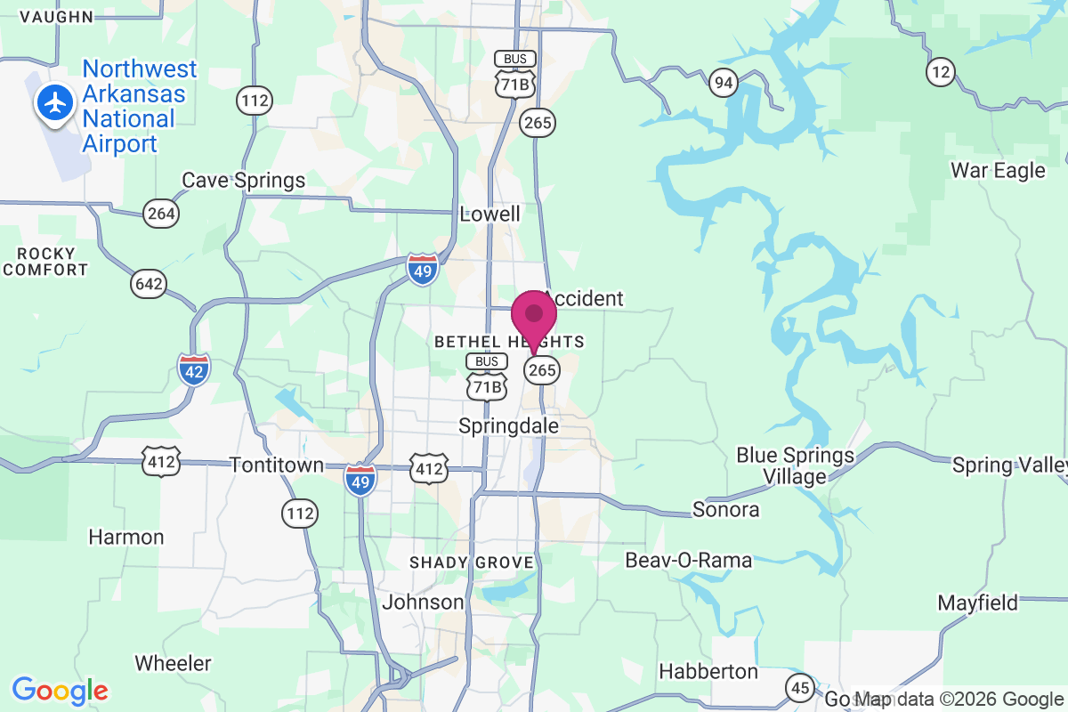Bethel Heights map