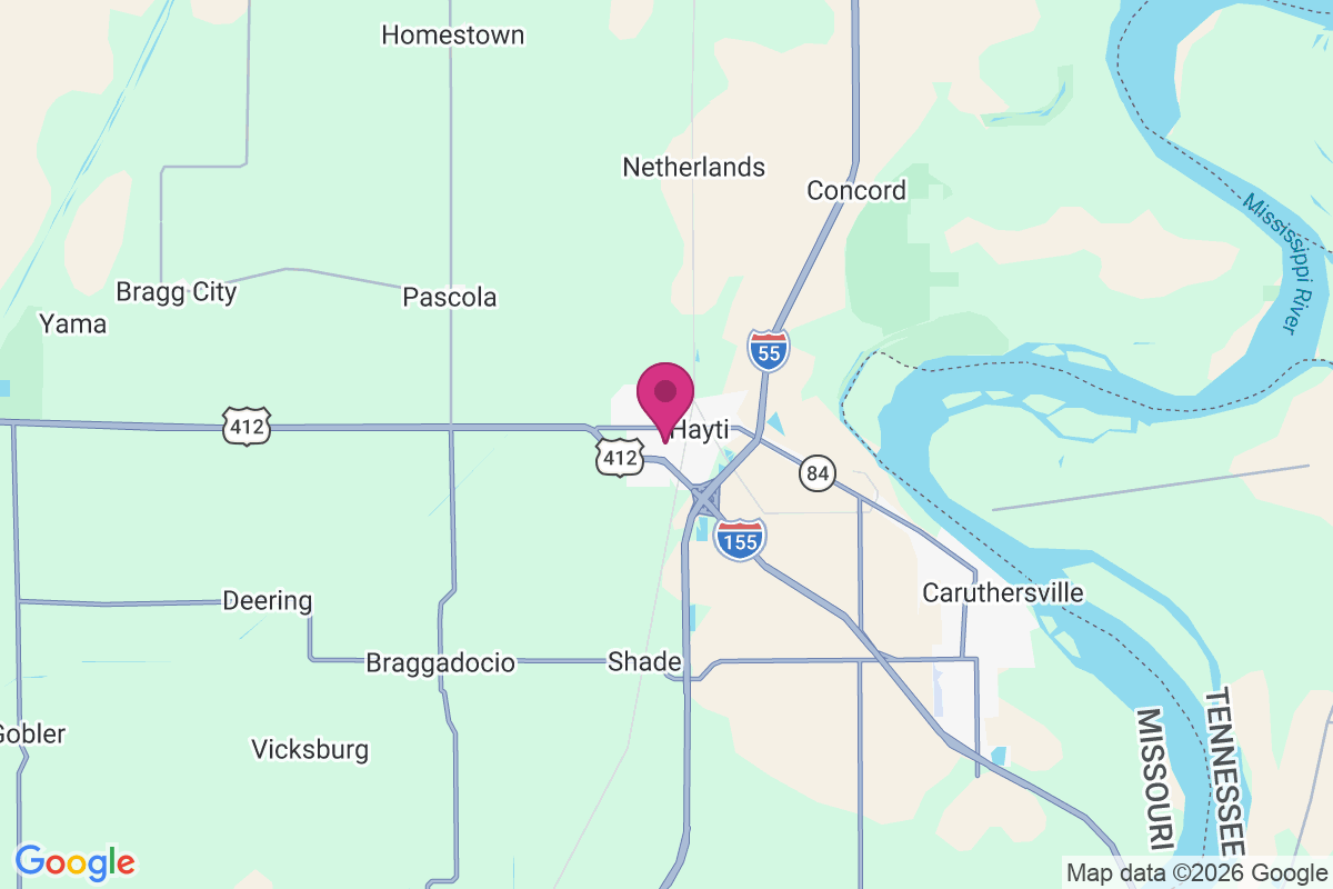 Hayti Heights map