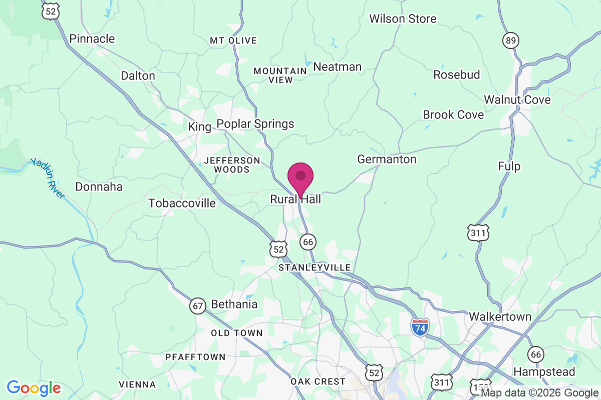 Rural Hall map