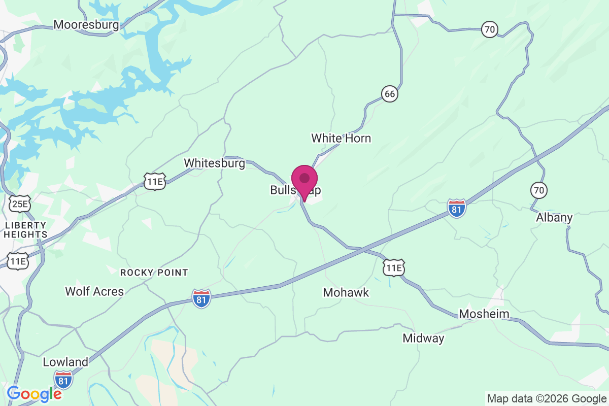 Bulls Gap map