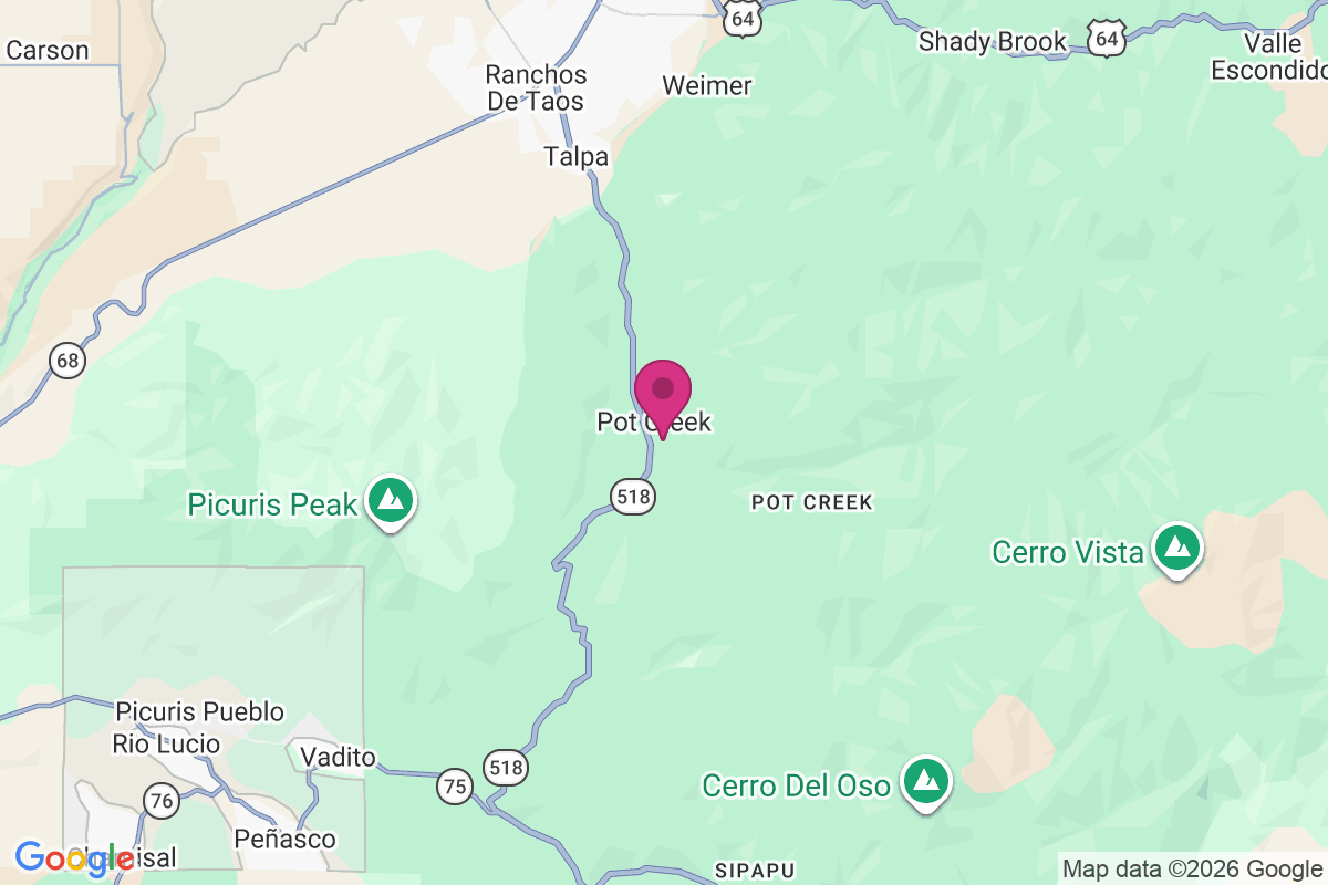 Pot Creek map