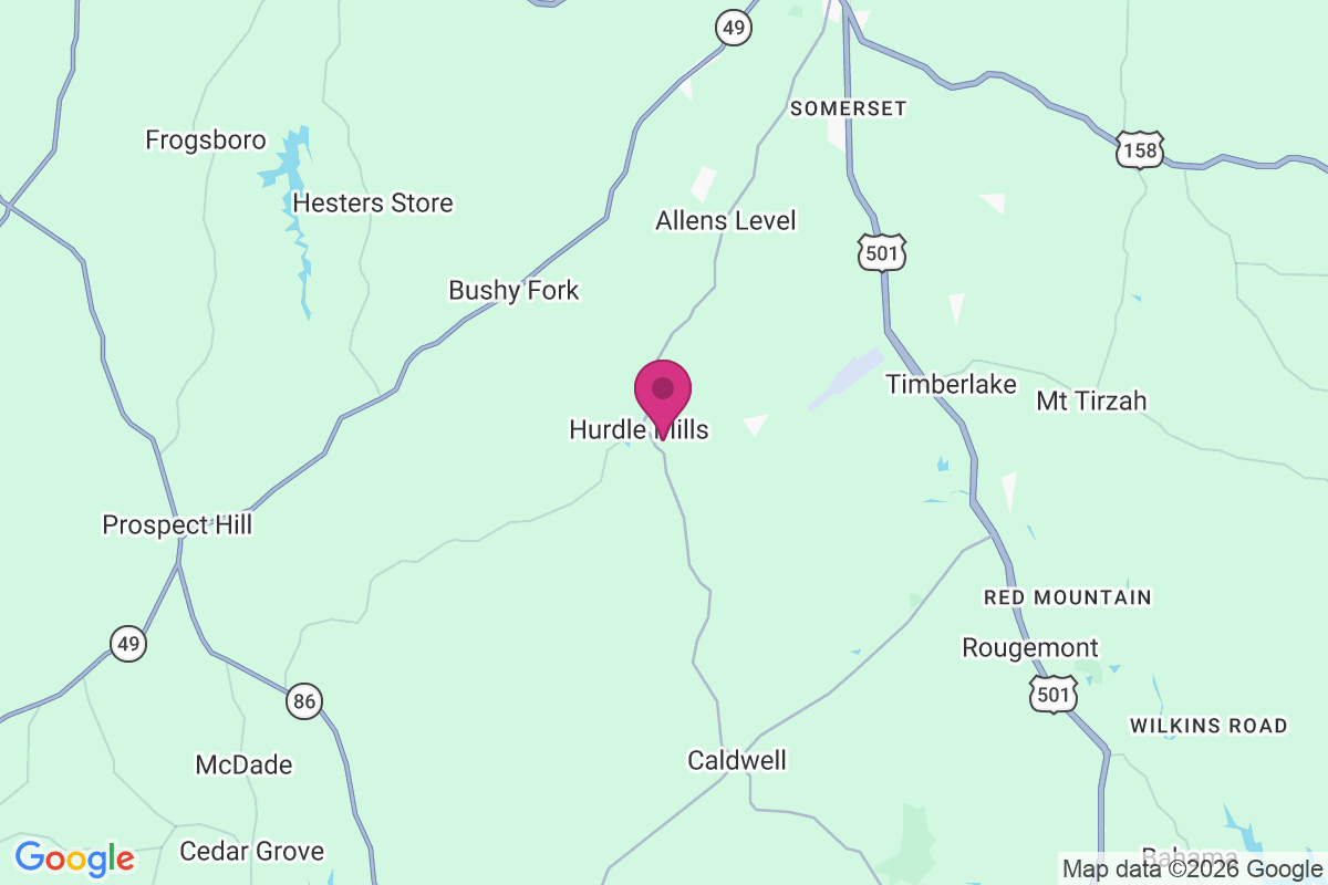 Hurdle Mills map