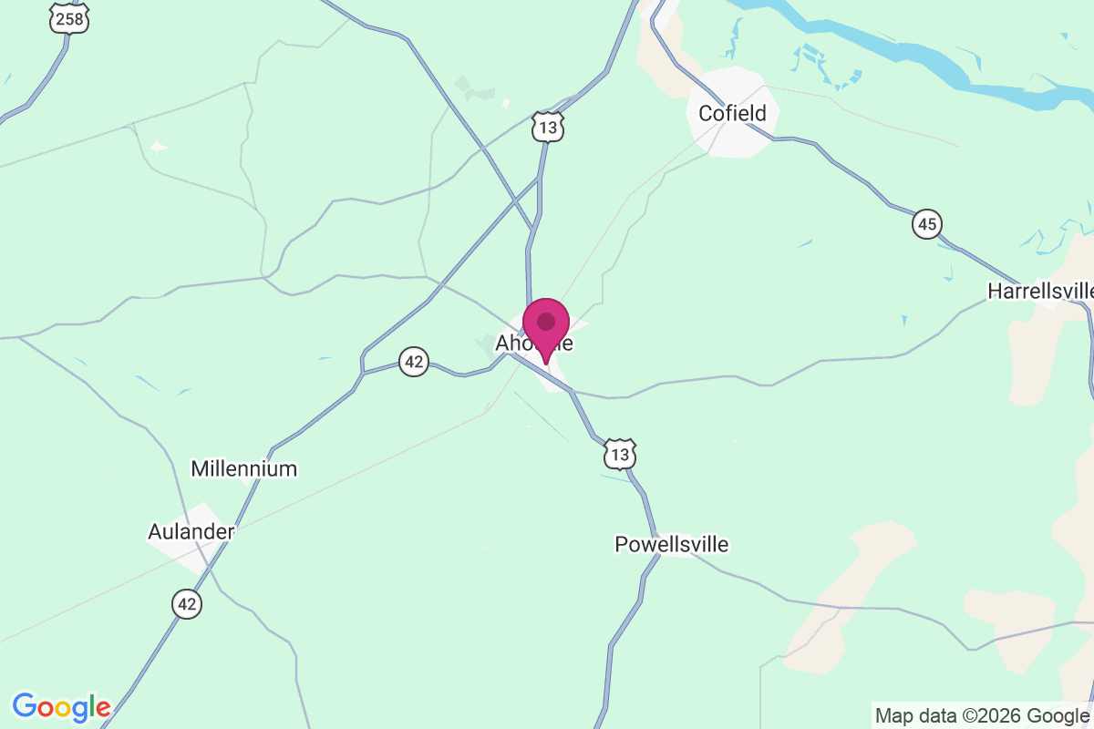 Ahoskie map
