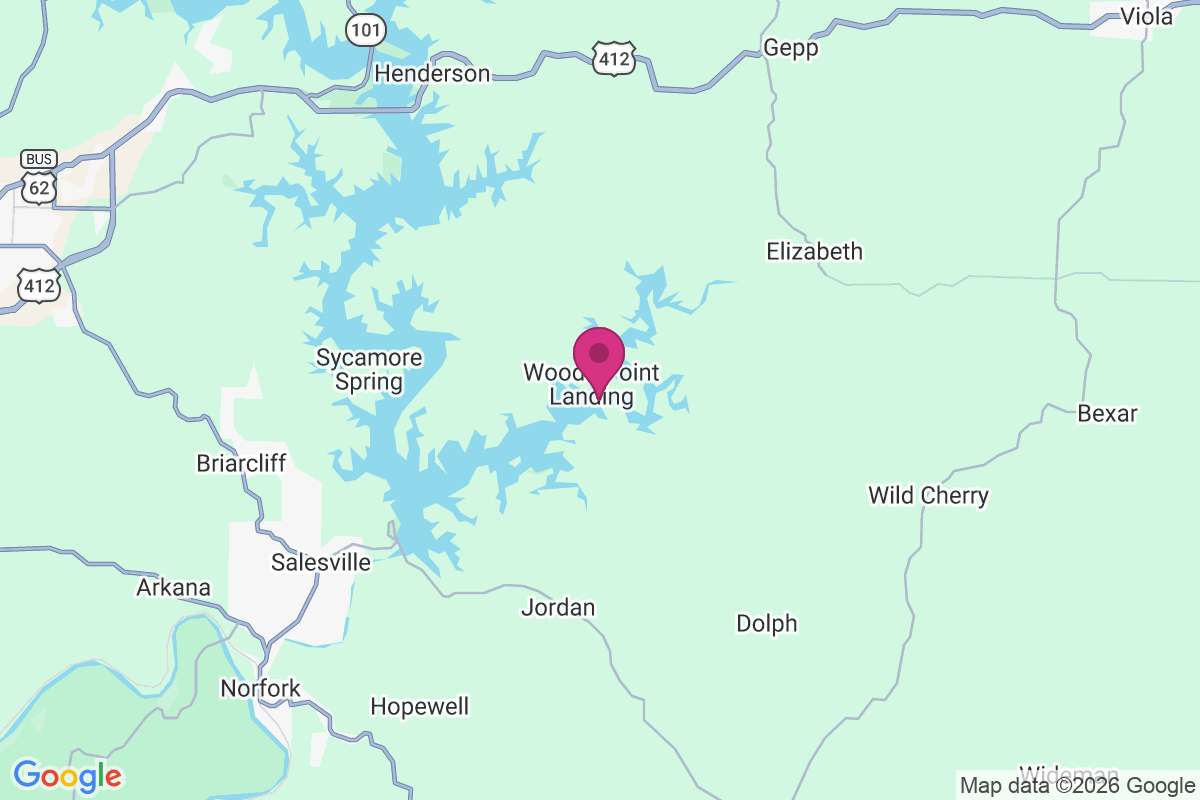 Woods Point Landing map