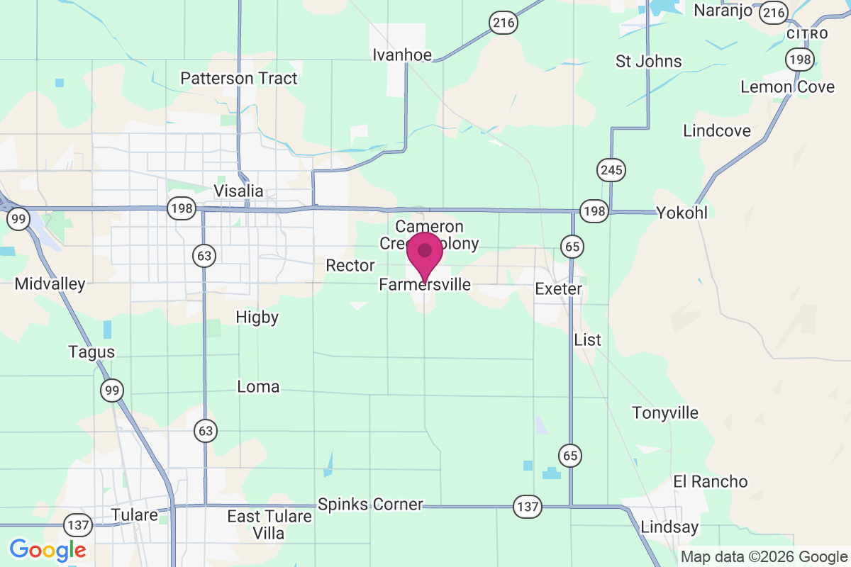 Farmersville map