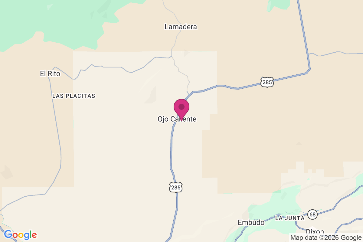 Ojo Caliente map