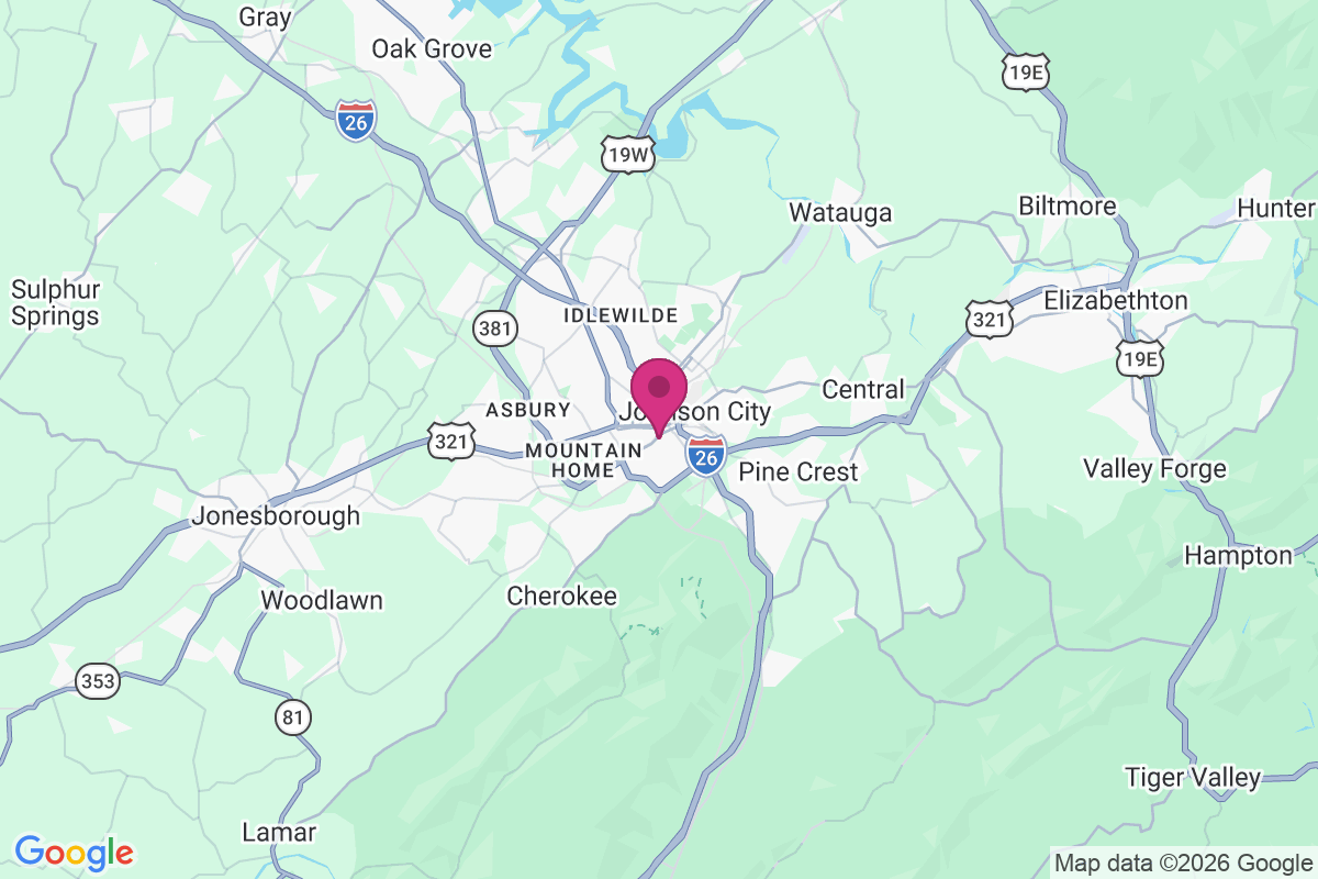 Johnson City map