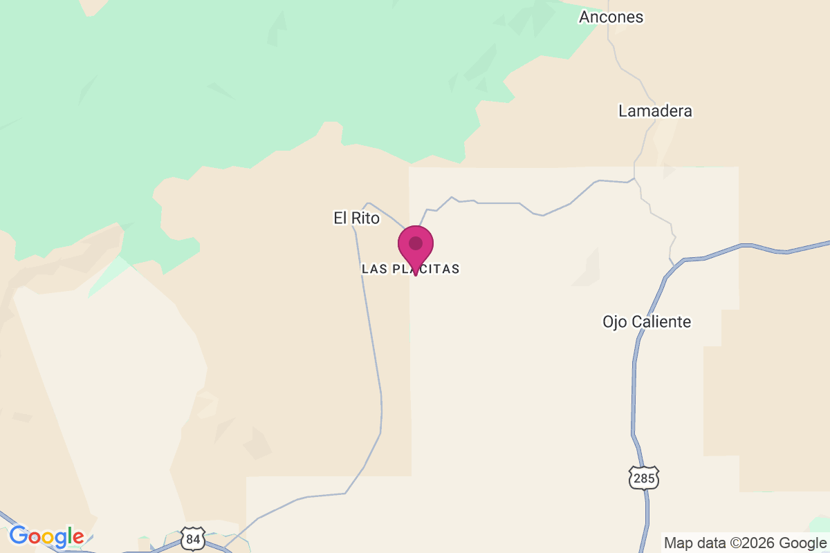 Las Placitas map