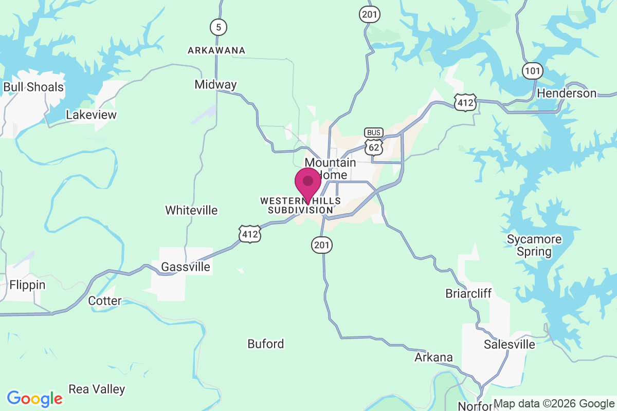 Western Hills Subdivision map
