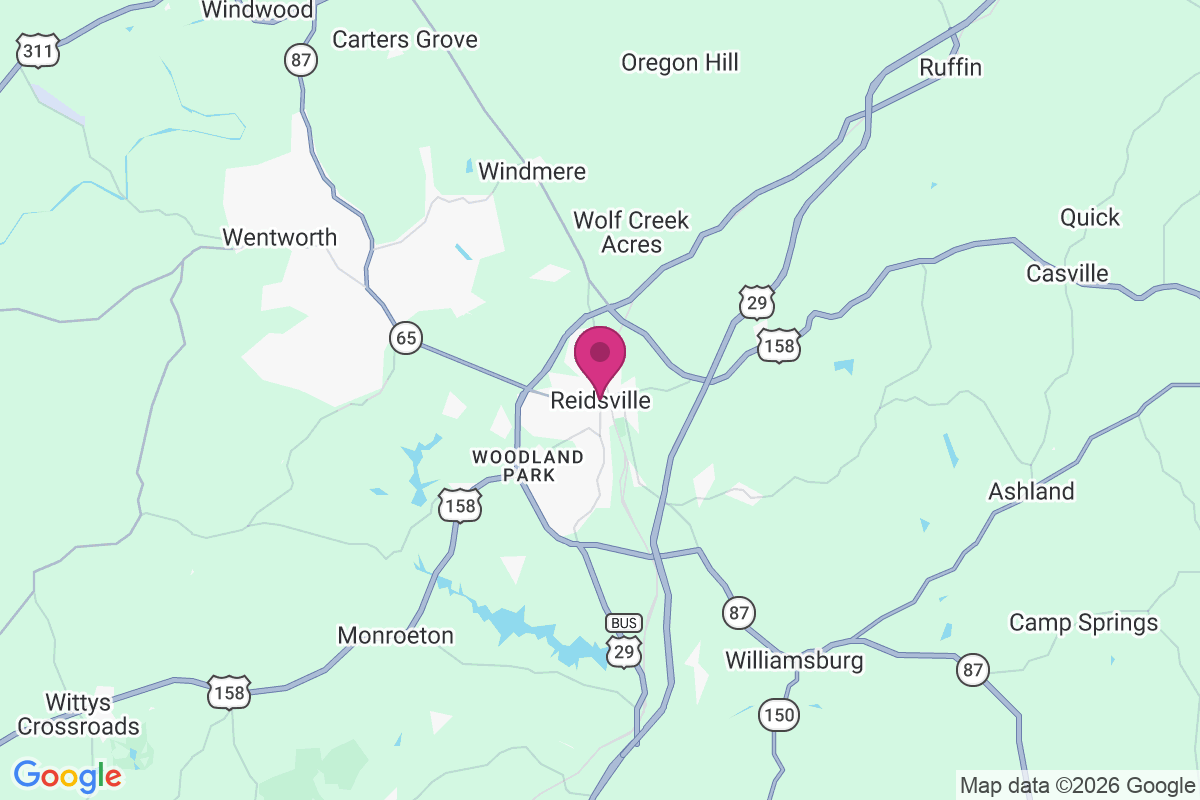 Reidsville map