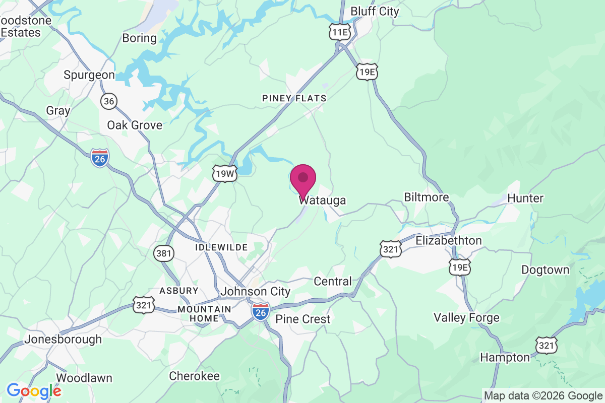 Watauga Flats map
