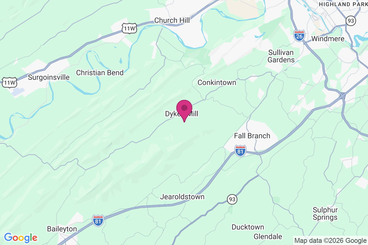 Dykes Mill map